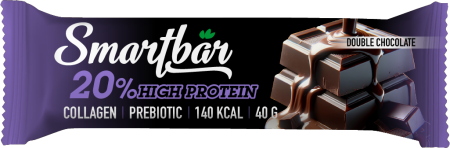 Протеиновый батончик - Двойной шоколад в темной глазури, SmartBar Protein 40 г.